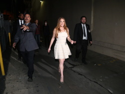 Lindsay Lohan - Lindsay Lohan - arriving to 'Jimmy Kimmel Live!' in Hollywood, February 3, 2015 - 39xHQ 3WNB3akr