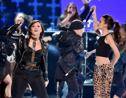Demi Lovato and Cher Lloyd - Performing Really Don't Care at the Teen Choice Awards. August 10, 2014 - 45xHQ 4f5vrDGu