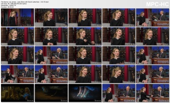 Lily James - Late Show with David Letterman - 3-9-15