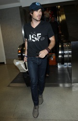 Ian Somerhalder - Arriving at LAX airport in Los Angeles - July 13, 2014 - 17xHQ K9C5XTAP