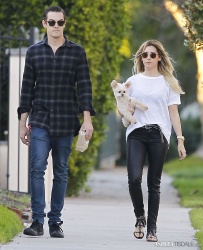 Ashley Tisdale - Out for a stroll with Chris and Maui in Toluca Lake - February 8, 2015 (17xHQ) QBZFIcWe