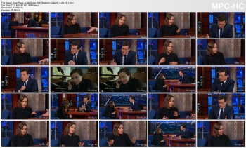 Ellen Page - Late Show With Stephen Colbert - 9-29-15