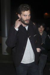 Jamie Dornan - Spotted at at LAX Airport with his wife, Amelia Warner - January 13, 2015 - 69xHQ NtKk1w14